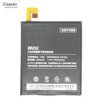 Ciszean 10 шт./лот Высокая емкость BM 32/BM32 3000 мАч 11.4Wh сменная батарея для телефона Xiaomi Xiao M4 Mi4 M 4 Mi 4 16GB 64GB 2024 - купить недорого