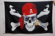Bandeira pirata cruz e óculos com caveira, venda quente de mercadorias 3x5ft 150x90cm faixa de latão com furos de metal 2024 - compre barato