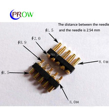 [PR] pogo pin connector 5pin gold-plated large current contact spring needle  Free Shipping 2024 - buy cheap