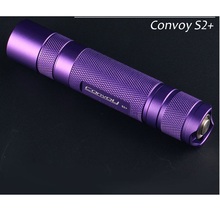 Светодиодный фонарик Convoy S2 + фиолетовый Cree XML2 U2-1A EDC, фонарик, фонарь для самообороны, кемпинг на батарее 18650 2024 - купить недорого
