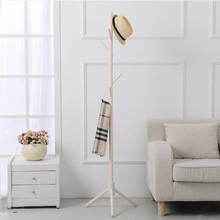 8 hooks Solid wooden Coat Rack Wall Hat shelf Scarves rack Living Room Furniture 2024 - buy cheap