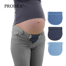 Cinto de maternidade para gravidez, jeans ajustável, elástico, faixa de cintura, roupas, 1 peça, algodão 2024 - compre barato