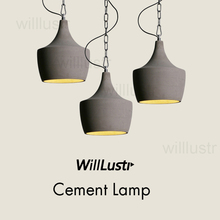 Modern concrete suspension lamp cement pendant light dinning hall clothing shop restaurant hotel living room hanging lighting 2024 - buy cheap