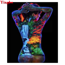 5D diy diamond painting Woman back Forest Landscape,cross stitch,diamond embroidery mosaic picture 3d full square round drills 2024 - buy cheap