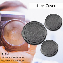 Conjunto techia tampa de lente de câmera anti-perda, 49 52 55 58 62 67 72 77 mm tampa de lente de câmera frontal para canon nikon pentax dslr lente 2024 - compre barato