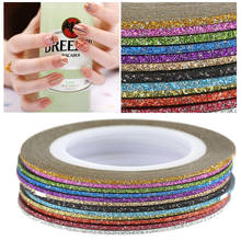 12Pcs Rolls Striping Tape Line Nail Art Decoration Sticker DIY Nail Tips Glitter Nail DIY Styling Art Tips Decor 2024 - buy cheap