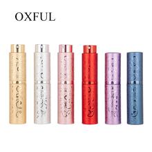 1 pçs 10 ml rattan padrão recarregável garrafa de perfume de alumínio vazio spray spray spining dispenser portátil viagem garrafa de perfume rotativo 2024 - compre barato