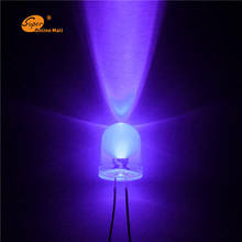 100PCS LED 10mm LED uv purple 10MM Round top Emitting Diodes Ultra Bright Super bright  LED Lamp Light Bulb  Electronic 2024 - buy cheap