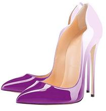 Moraima Snc/туфли на высоком каблуке с острым носком; женские туфли-лодочки из лакированной кожи на тонком каблуке; вечерние модельные туфли без шнуровки; 12 см 2024 - купить недорого