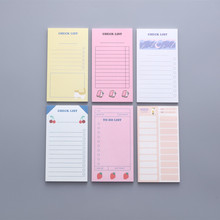 Kawaii Stationery Korean Memo pad Student Portable Notepad School Office Supplies Check List Sticky Notes Escolar papelaria 2024 - buy cheap