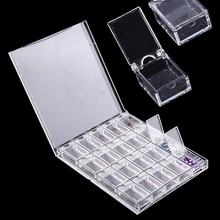 Nails 20 Grids Transparent Acrylic Nail Art Decorations Storage Box Rhinestone Beads Container Case Manicure Vacuum Cleaner 2024 - buy cheap