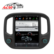 AuCAR-Radio con GPS para coche, reproductor con Android 12,1, estilo Tesla, 6,0 pulgadas, DVD, IPS, AUX, Vertical, para GMC Canyon, Silverado, Colorado, 2015-2018 2024 - compra barato