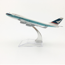 Hong Kong Cathay Pacific Boeing 747 airplane 16CM Metal alloy diecast 1:400 airplane model toys for children aeroplane model 2024 - buy cheap