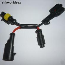 Shhworldsea-adaptador para lâmpada xenon, modelo 2/5/30/100/500 peças, hid automático, base do cabo, soquete 2024 - compre barato