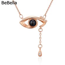 BeBella angel eyes boutique drop pendant necklace with Green Copper fashion original jewelry for women girls Christmas gift 2024 - buy cheap