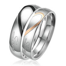 (12 шт./лот) титановый mimeng кольца для пар 316L кольца из нержавеющей стали модные ювелирные изделия возлюбленные любовные кольца 2024 - купить недорого