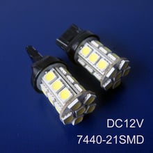 Lâmpada led 12v 4w 7440 para carro, seta de carro w21w, lâmpada 7440 de ré, estacionamento traseiro, frete grátis 2024 - compre barato