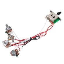 XFDZ-macetas precableadas para guitarra, Control de 2 tonos, interruptor de 5 vías, 3-500K 2024 - compra barato