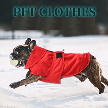 Водонепроницаемая одежда для маленьких собак, зимняя теплая флисовая куртка для собак, жилет для щенка чихуахуа, пальто, французский бульдог, питомец пудель, одежда 2024 - купить недорого