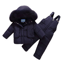 Conjuntos de ropa para niños y niñas, parka cálida, chaqueta de plumón, abrigo, ropa de nieve, traje para niños, novedad de invierno 2018 2024 - compra barato