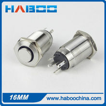 HABOO 1PCS packing  16mm hign head with led metal push button switch reset 1NO+1NC pcb type momentary shipping free 2024 - buy cheap