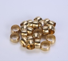 50pcs LOT 50 Brass Fit Compression Sleeve Fitting Sleeve Ferrule Ring for 5mm O/D Tube 2024 - buy cheap