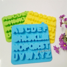 26 cavities English letters of an alphabet shape silicone moldes chocolate candy fondant molds ice cream cube tray for bakery 2024 - buy cheap