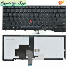 Клавиатура T440 T450 с американской подсветкой для Lenovo T440 T440S T440P T440 E431 T431S E440 L440, проверка Good P/N:SN5320BL 850-02251-00A 2024 - купить недорого