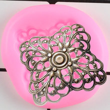 Flower Lace Silicone Mold Button Cupcake Topper Fondant Molds DIY Wedding  Cake Decorating Tools Candy Chocolate Gumpaste Mould 2024 - buy cheap