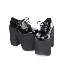 Princesa doce lolita sapatos japonês doce irmã macia cabeça redonda super salto alto cos punk vento rainha sapatos femininos pu9618 2024 - compre barato