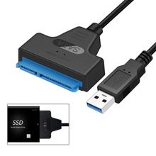 YUNCLOUD USB к Sata адаптер USB 3,0 SATA кабель до 6 Гбит/с для 2,5 дюймов внешний SSD HDD жесткий диск 22 Pin Sata III кабель 2024 - купить недорого
