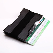 Gibo Auja - Aluminum Brand New 2019 Slim Wallet Card Holder Card Case Money Organizer Men Wallets RFID BLOCKING Cash Clip 2024 - buy cheap