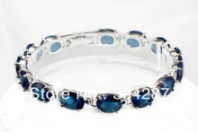 Pulsera de cristal azul, joyería fina, envío rápido 2024 - compra barato