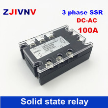 Brand new Full 100A  3-phase three phase solid state relay DC3-32v control AC90-480v SSR 3 phse relay solid relays 2024 - buy cheap