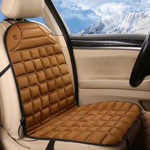 Автомобильный подогреваемый Чехол на подушку сиденья, теплый зимний осенний нагреватель, термостат, контроль температуры 2024 - купить недорого
