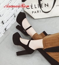 ANMAIRON   Cow Suede  Basic  Super High Women Fashion High Heel Pumps  Round Toe  Party  Women Shoes Size 33-43 LY1652 2024 - buy cheap