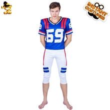 New Style Men Football Player Outfits Costume Role Play Adult Man Football Player Party Costumes 2024 - buy cheap