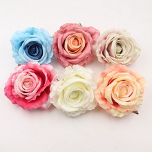 1 pçs 10cm rosa de alta qualidade flores de seda artificial para decoração de casamento diy scrapbooking artesanal artesanato acessórios flores 2024 - compre barato
