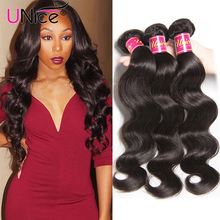 Unice Peruvian Body Wave Virgin Hair 4PCS Lot  Affordable Unprocessed Peruvian Virgin Hair Body Wave, 7A Virgin Human Hair Weave 2024 - buy cheap