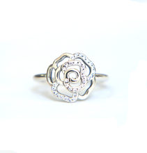 New Arrival silver color Rose Flower Ring For Women Gift Jewelry Party Rings Anti Allergy 2024 - buy cheap