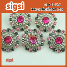 special deign color flower model customized acrylic rhinestones button 2024 - buy cheap