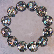 New Zealand Abalone Shell Bead Stretch Bracelet 8 Inch Jewelry For Gift G268 2024 - buy cheap