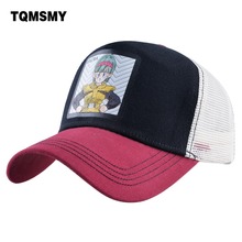 TQMSMY-sombreros de camionero de malla para hombre y mujer, gorra de béisbol con estampado de Anime, Snapback, ajustable, TMDH101 2024 - compra barato