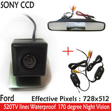 4.3" Auto Parking Car RearView Mirror Monitor+Night Vision Car Rearview Reverse CCD Camera for Ford 2012 Focus Hatchback / Sedan 2024 - buy cheap