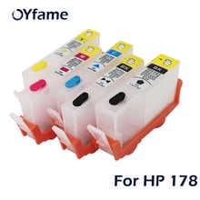 OYfame 5 Color For HP178 Compatible Cartridge Refillable With ARC Chip 178 Ink Cartridge For 5510 5515 7510 B110a Printer 2024 - buy cheap