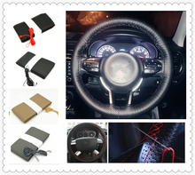 Car steering wheel cover / diameter 36cm 38cm 40cm for BMW 330e M235i Compact 520d 518d 428i 530d 130i 2024 - buy cheap