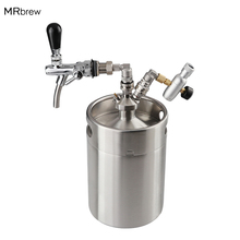 5L Mini Beer Keg Growler for Craft Beer Dispenser System CO2 Adjustable Draft Beer Faucet with Perfect Mini Keg Regulator 2024 - buy cheap