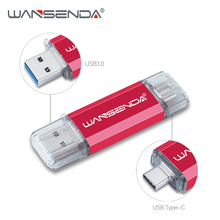 WANSENDA USB 3.0 Flash Drive 512GB High Speed Type C Pen Drive 256GB 64GB 32GB 16GB Pendrive USB Stick 3.0 128GB Flash Disk 2024 - buy cheap