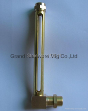 80mm Brass oil level gauge with real glass tube 2024 - buy cheap