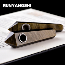 Runyangshi-colador de Pipa de cristal, Varita curativa de piedra de cuarzo, pipa de humo de alta calidad, YJ22, 1 unidad 2024 - compra barato